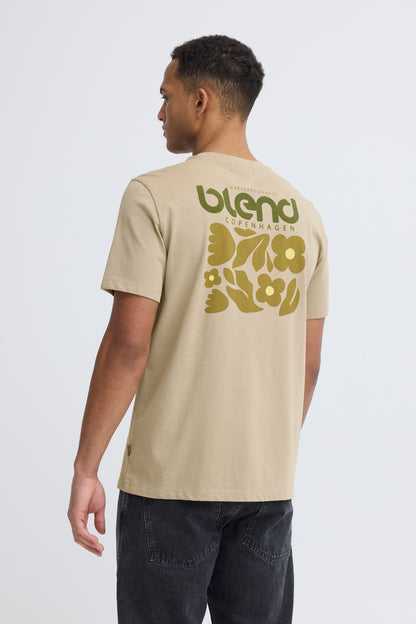 Blend Sun Flower T-Shirt Green
