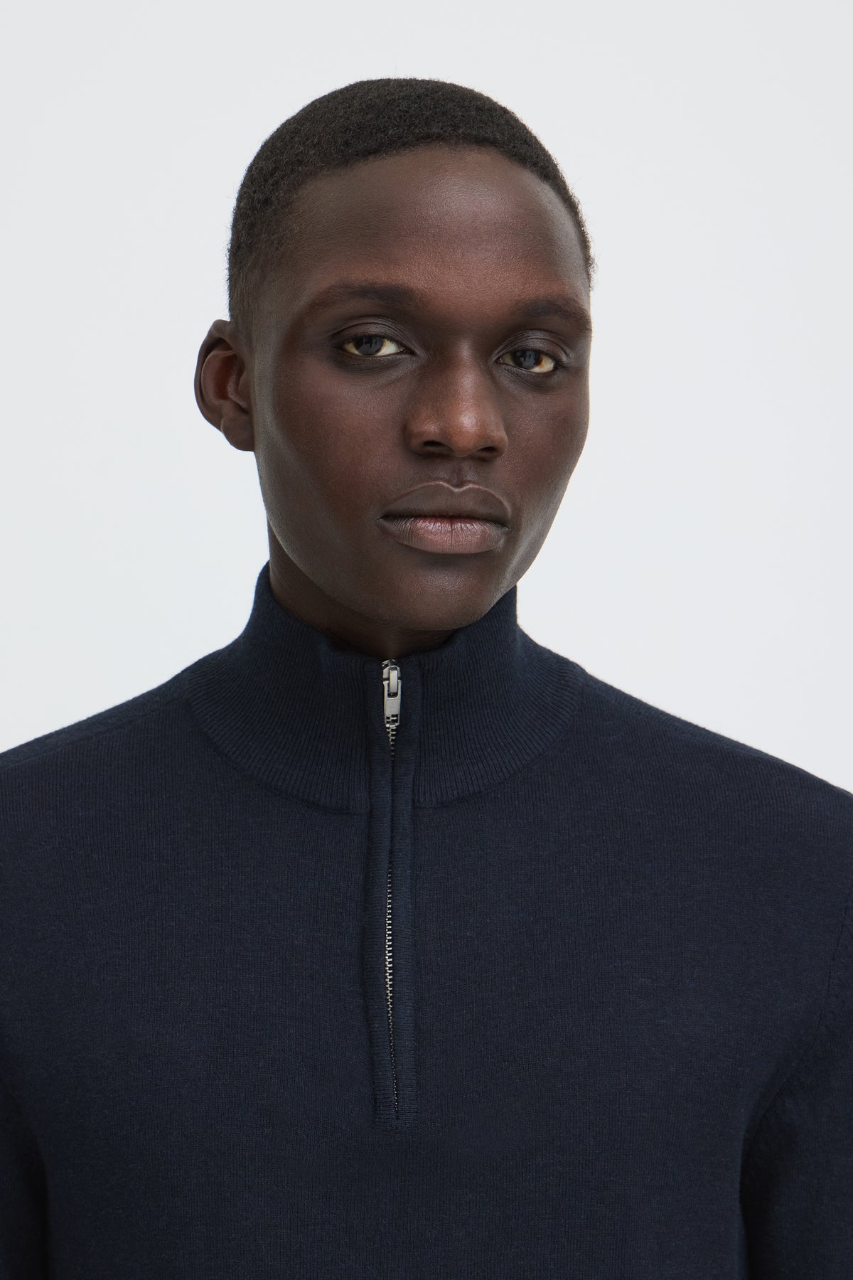 Blend Bhbagge Half Zip Jumper - Navy
