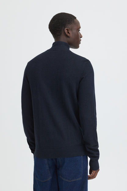 Blend Bhbagge Half Zip Jumper - Navy