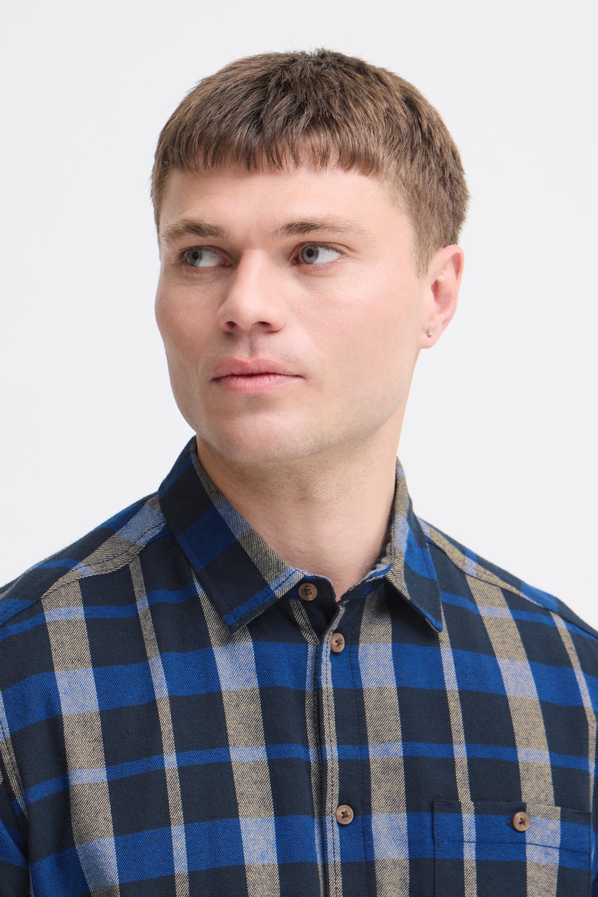 Blend Cai Shirt - Navy Check