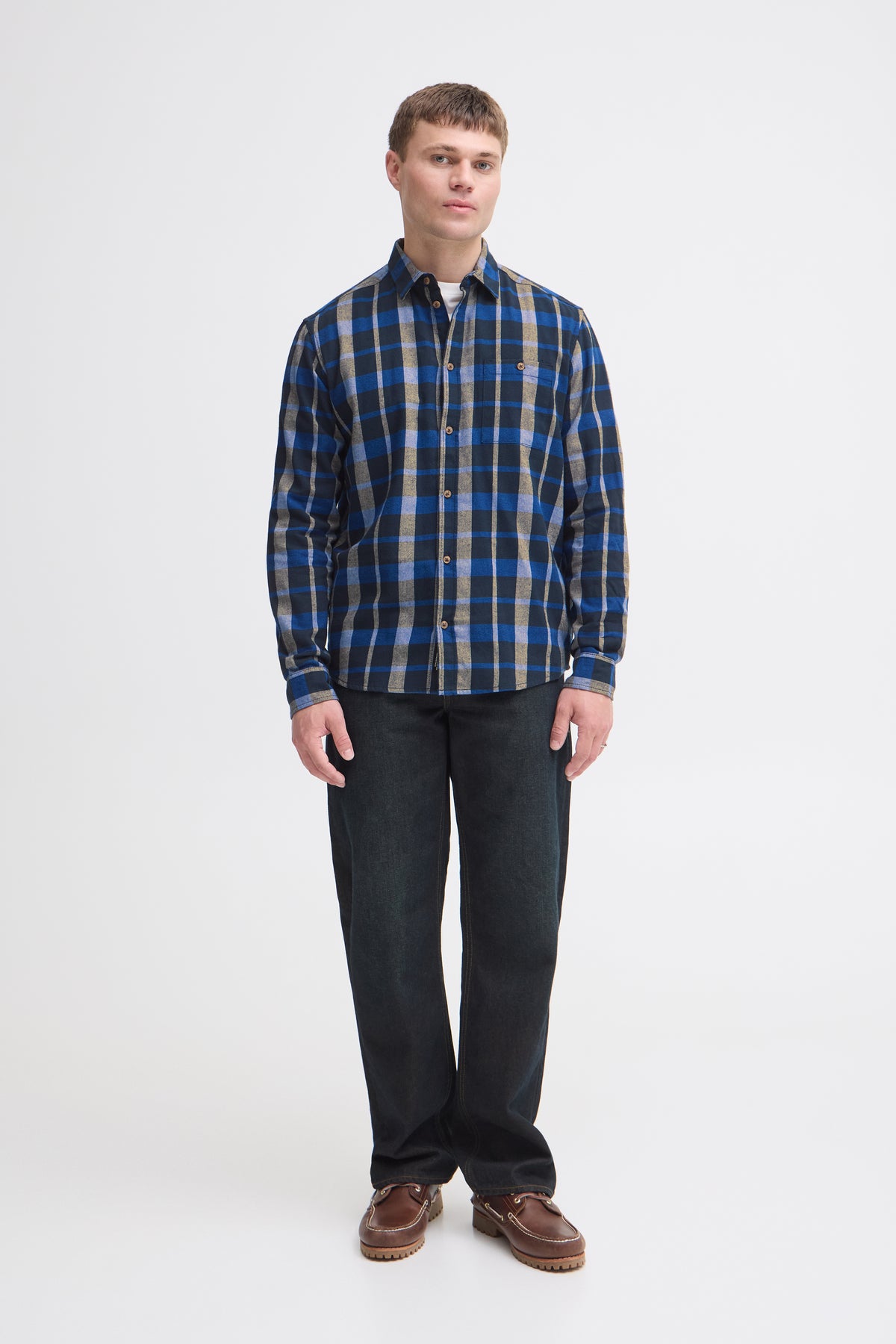 Blend Cai Shirt - Navy Check