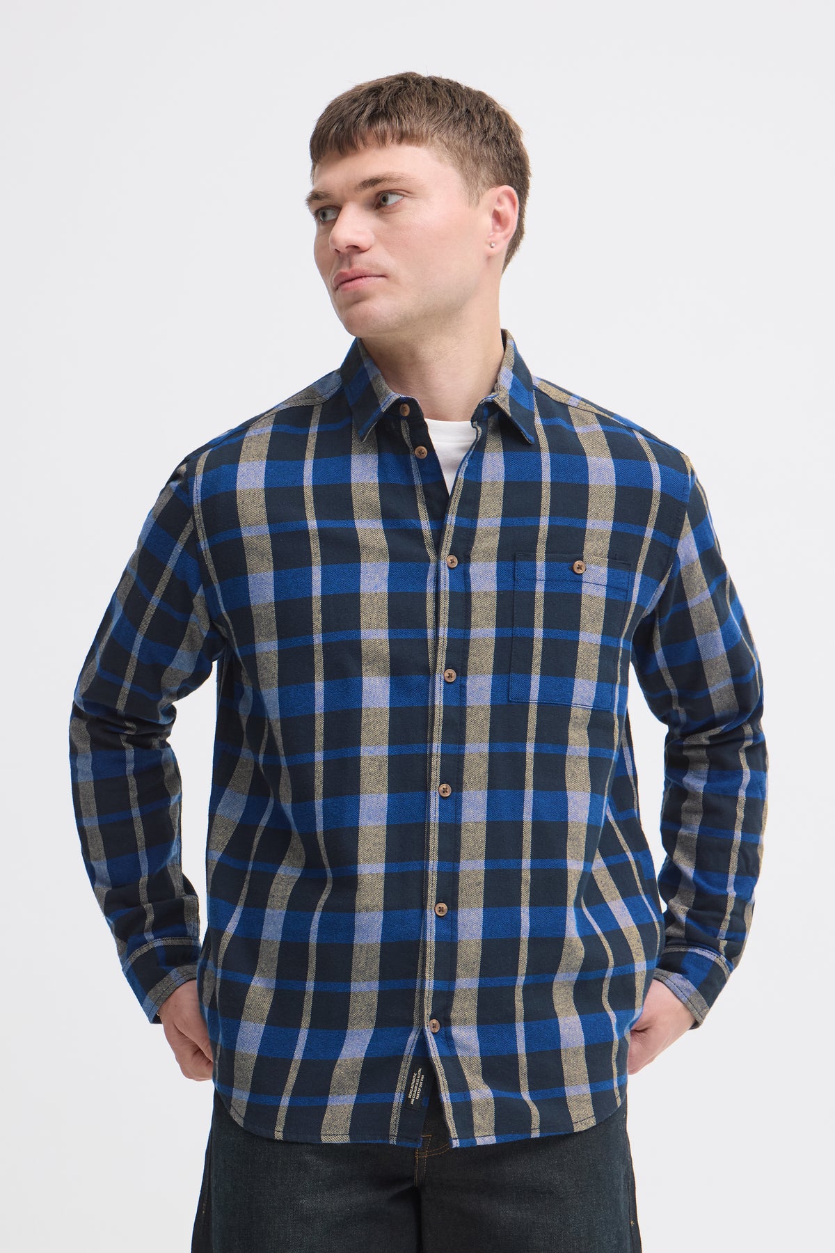 Blend Cai Shirt - Navy Check