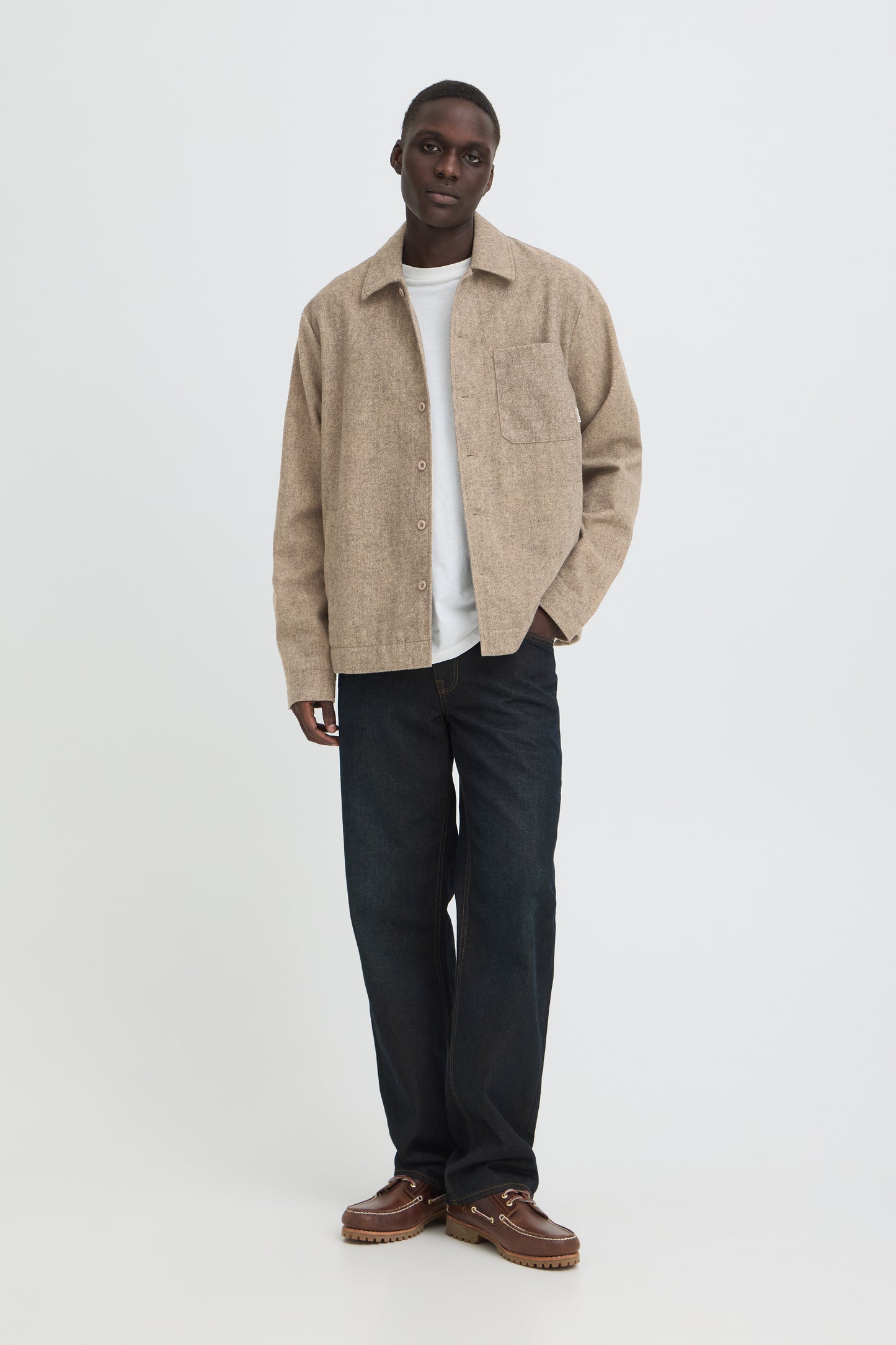 Blend BHeljas Button Overshirt - Beige