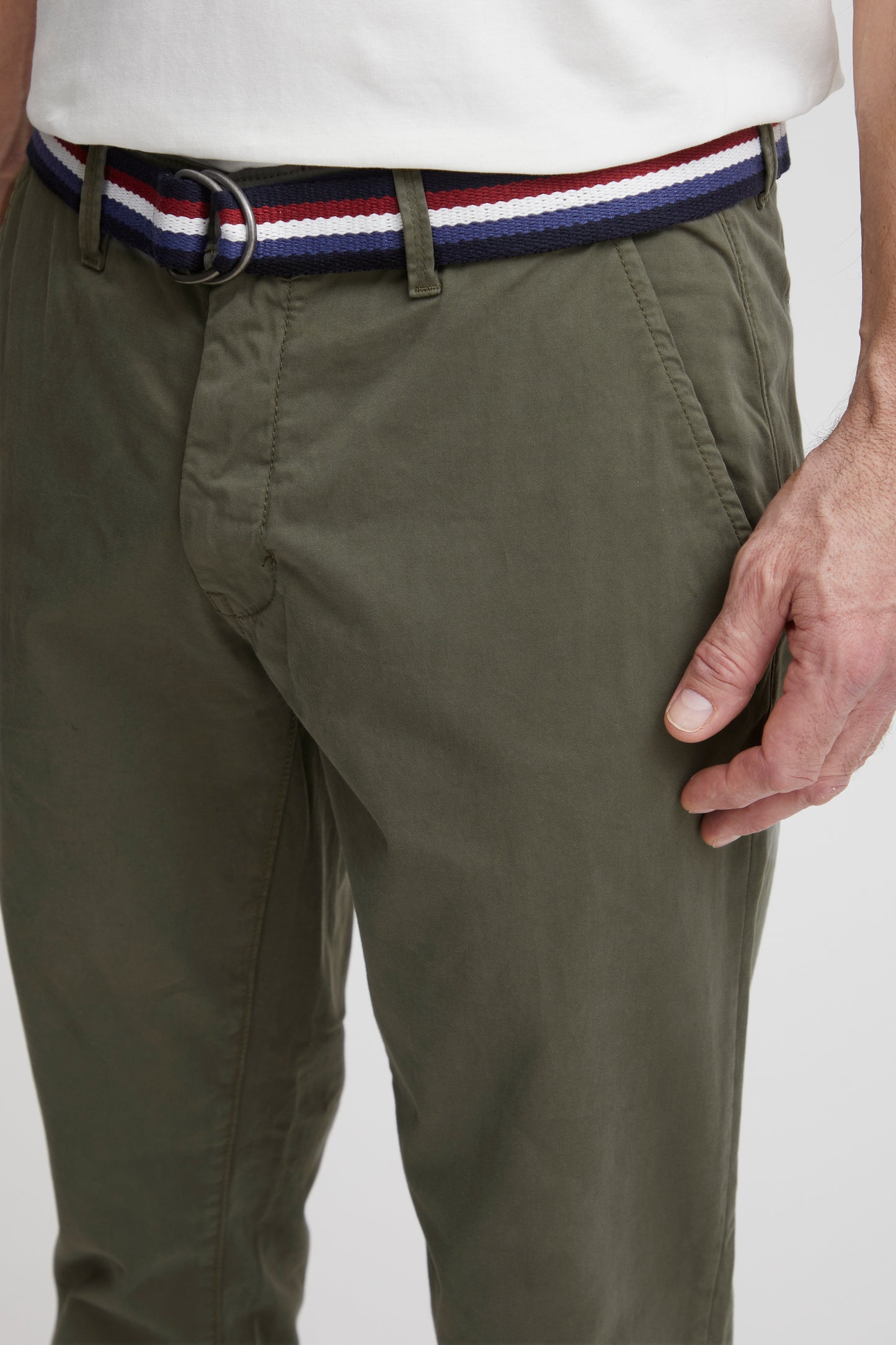 FQ1924 Charls Casual Chinos - Dusty Olive