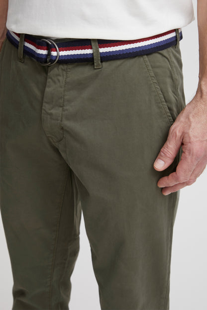 FQ1924 Charls Casual Chinos - Dusty Olive