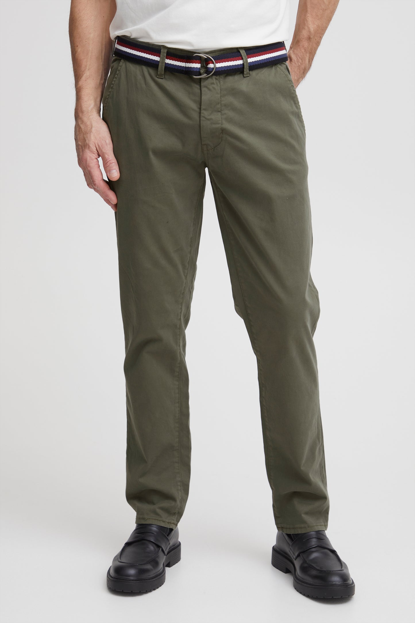 FQ1924 Charls Casual Chinos - Dusty Olive