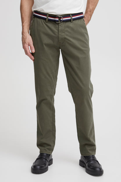 FQ1924 Charls Casual Chinos - Dusty Olive