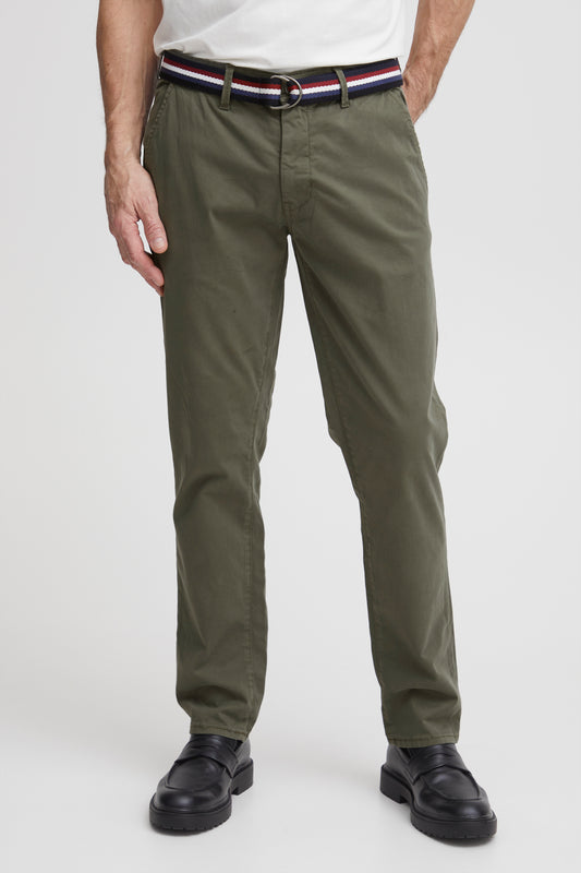 FQ1924 Charls Casual Chinos - Dusty Olive
