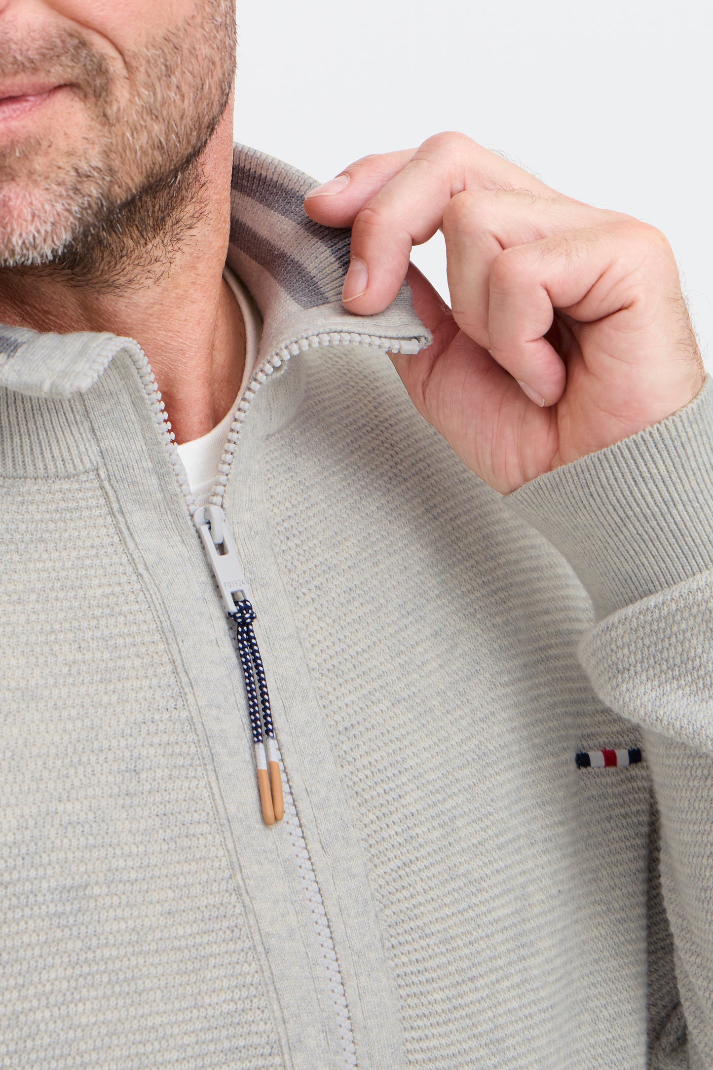 FQ1924 Killian Cardigan - Stone