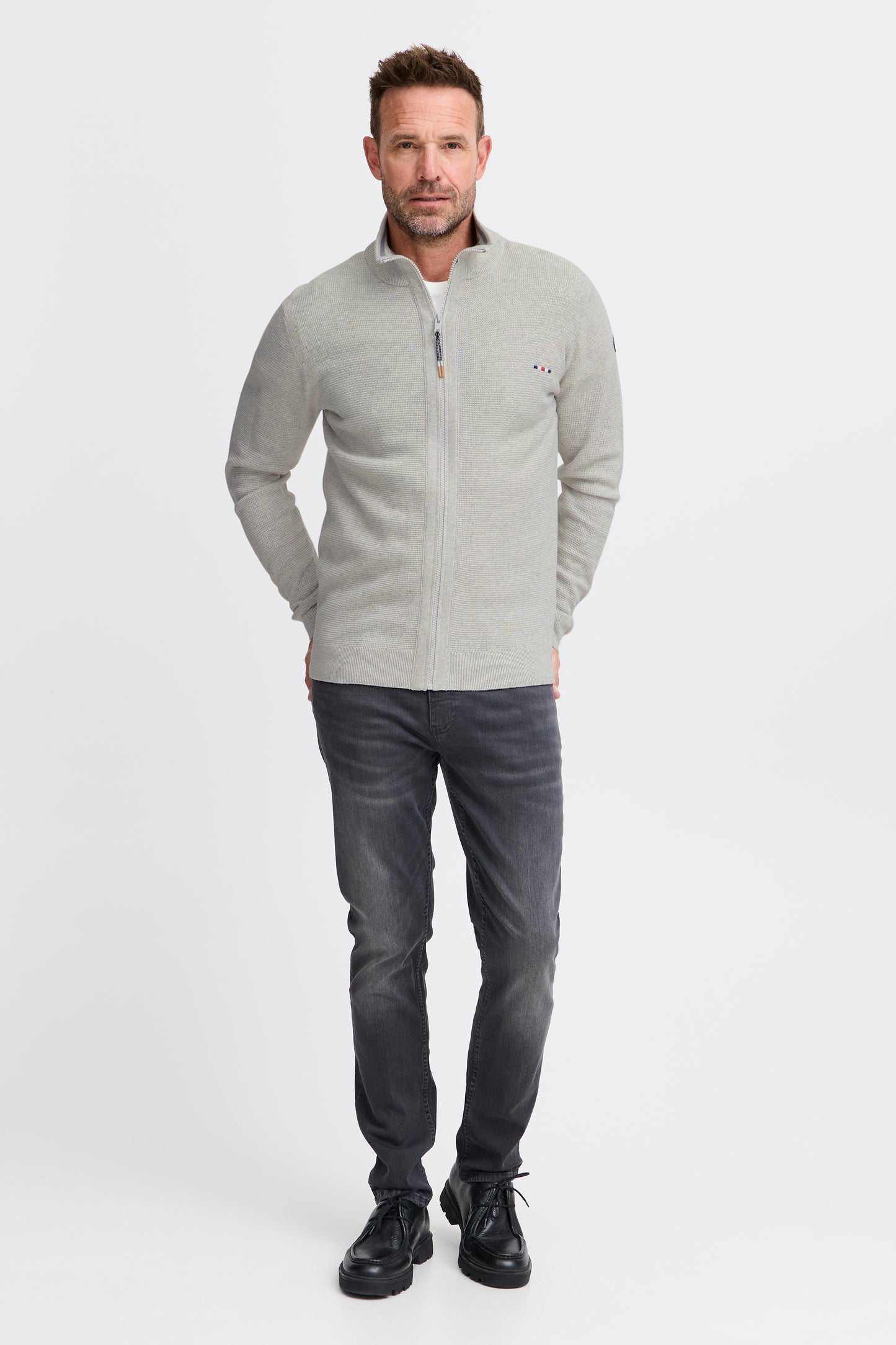 FQ1924 Killian Cardigan - Stone