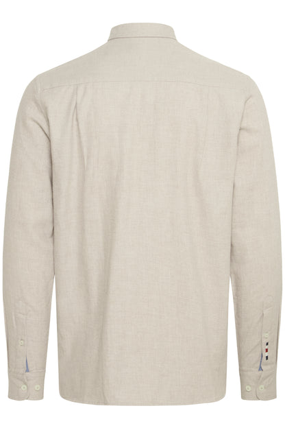 FQ1924 Brome Melange Brushed Shirt - Beige