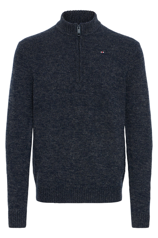 FQ1924 Colwood Knit Half Zip- Salute Navy Melange