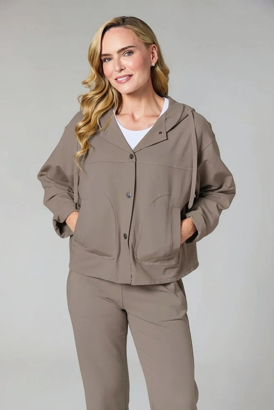 Deck Button Up Hoodie - Havana
