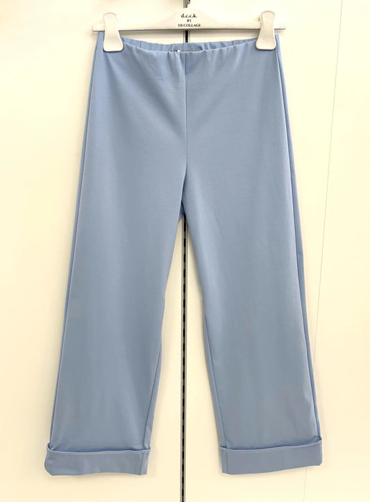 Deck Cuffed Trouser - Sky