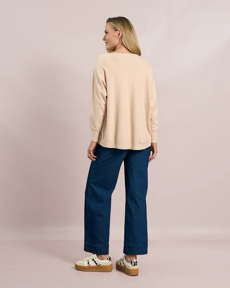 Deck Centre Seam Detail Knit - Sand