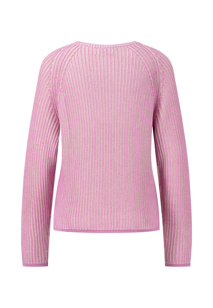 Fynch Hatton Plated Knit Pullover - Fondant Pink