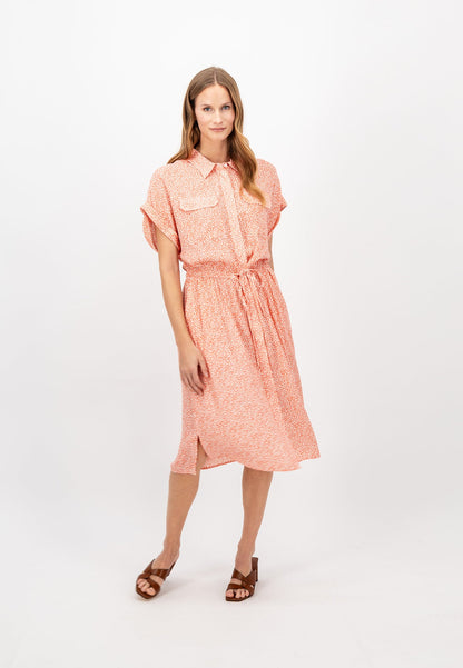 Fynch Hatton Drawstring Dress - Coral