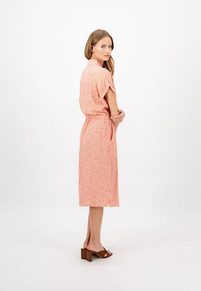 Fynch Hatton Drawstring Dress - Coral