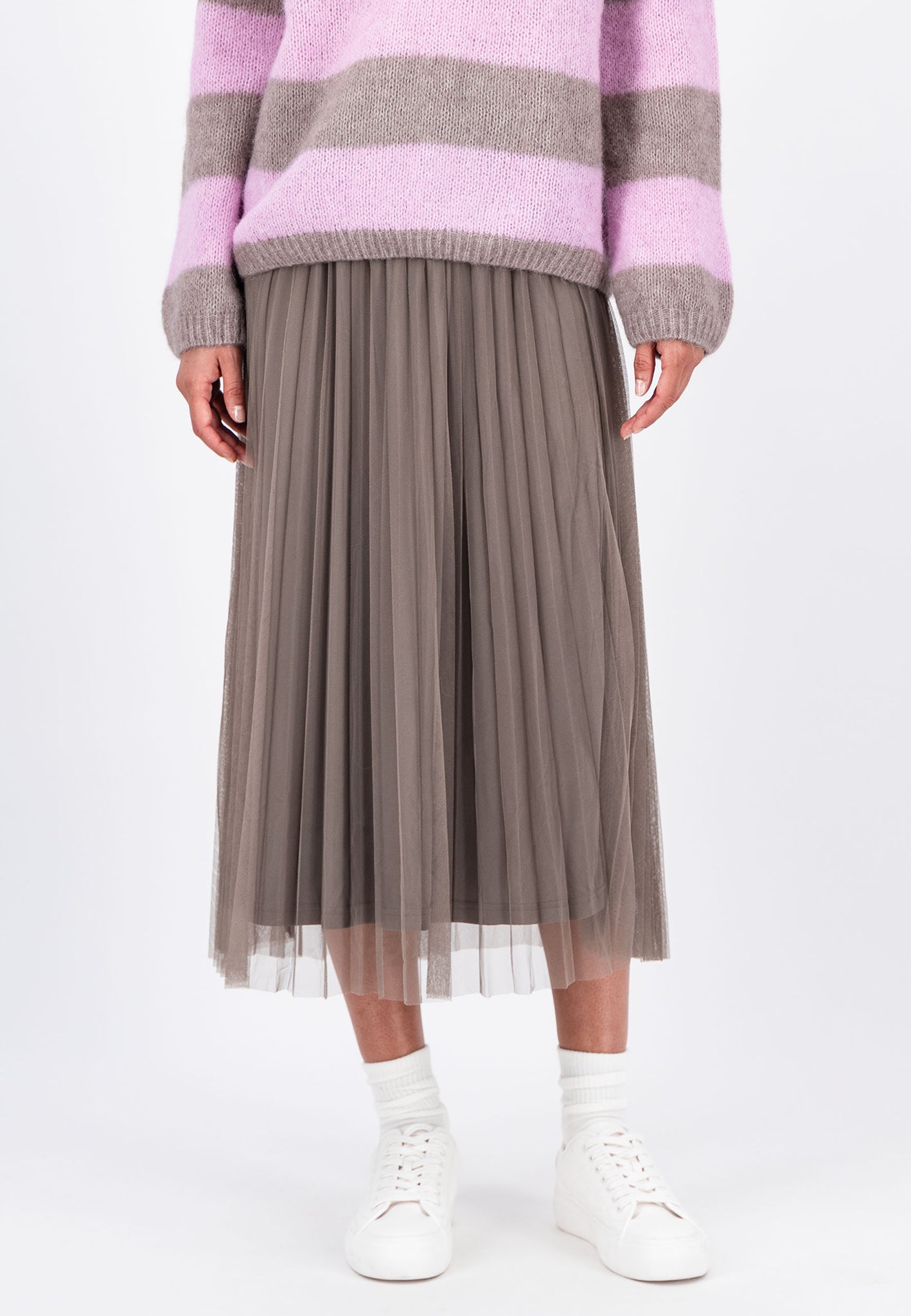 Fynch Hatton Mesh Skirt - Taupe