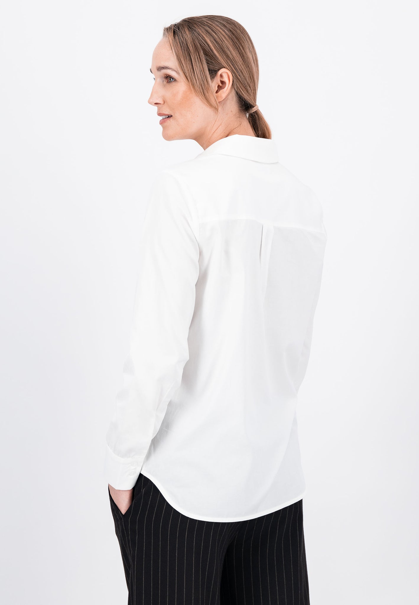 Fynch Hatton Long Sleeved Shirt - White