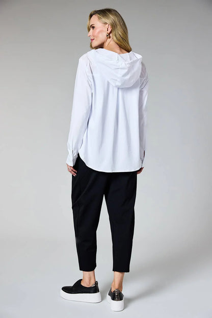 Deck Hooded Blouse - White