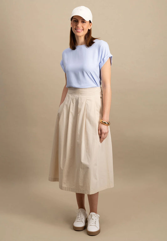 Fynch Hatton Cotton Maxi Skirt - Sand