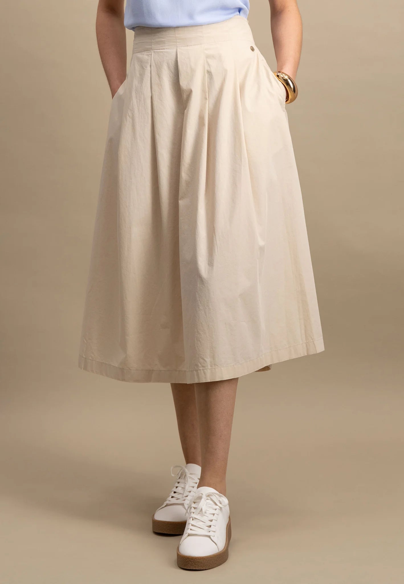 Fynch Hatton Cotton Maxi Skirt - Sand