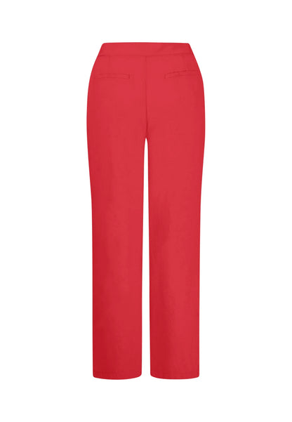 Fynch Hatton Pants Straight Linen Mix - Summer Red