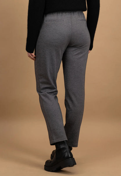 Fynch Hatton Twill Contrast Pants - Alloy Grey