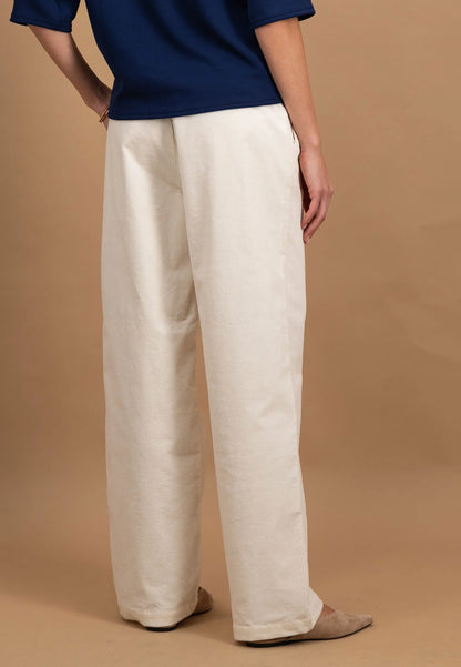 Fynch Hatton Straight Leg Cords - Milk
