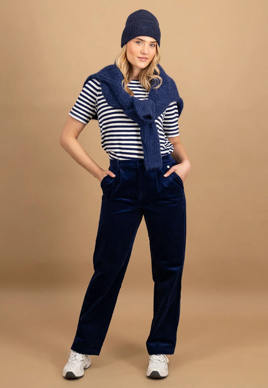 Fynch Hatton Straight Leg Cords - Aura Blue