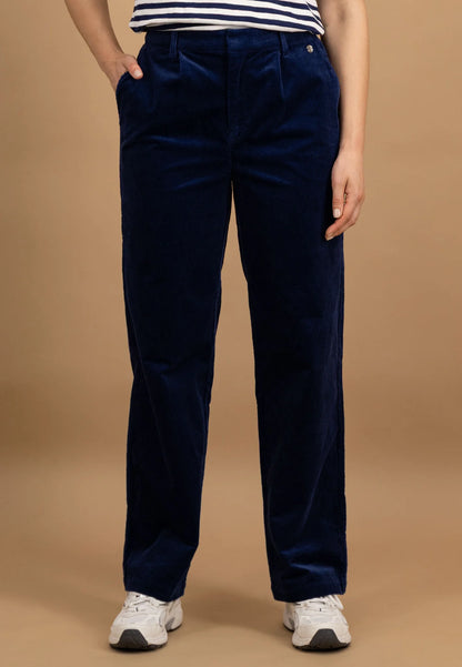 Fynch Hatton Straight Leg Cords - Aura Blue