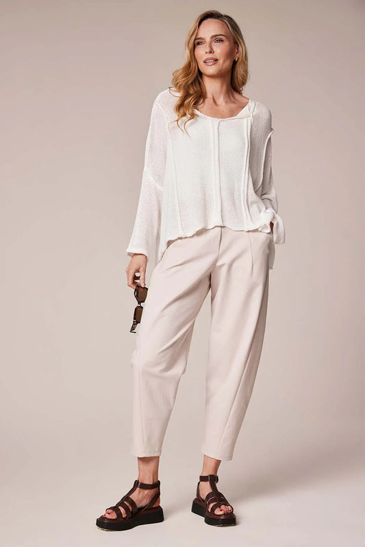 Deck Barrel Leg Trouser - Sand