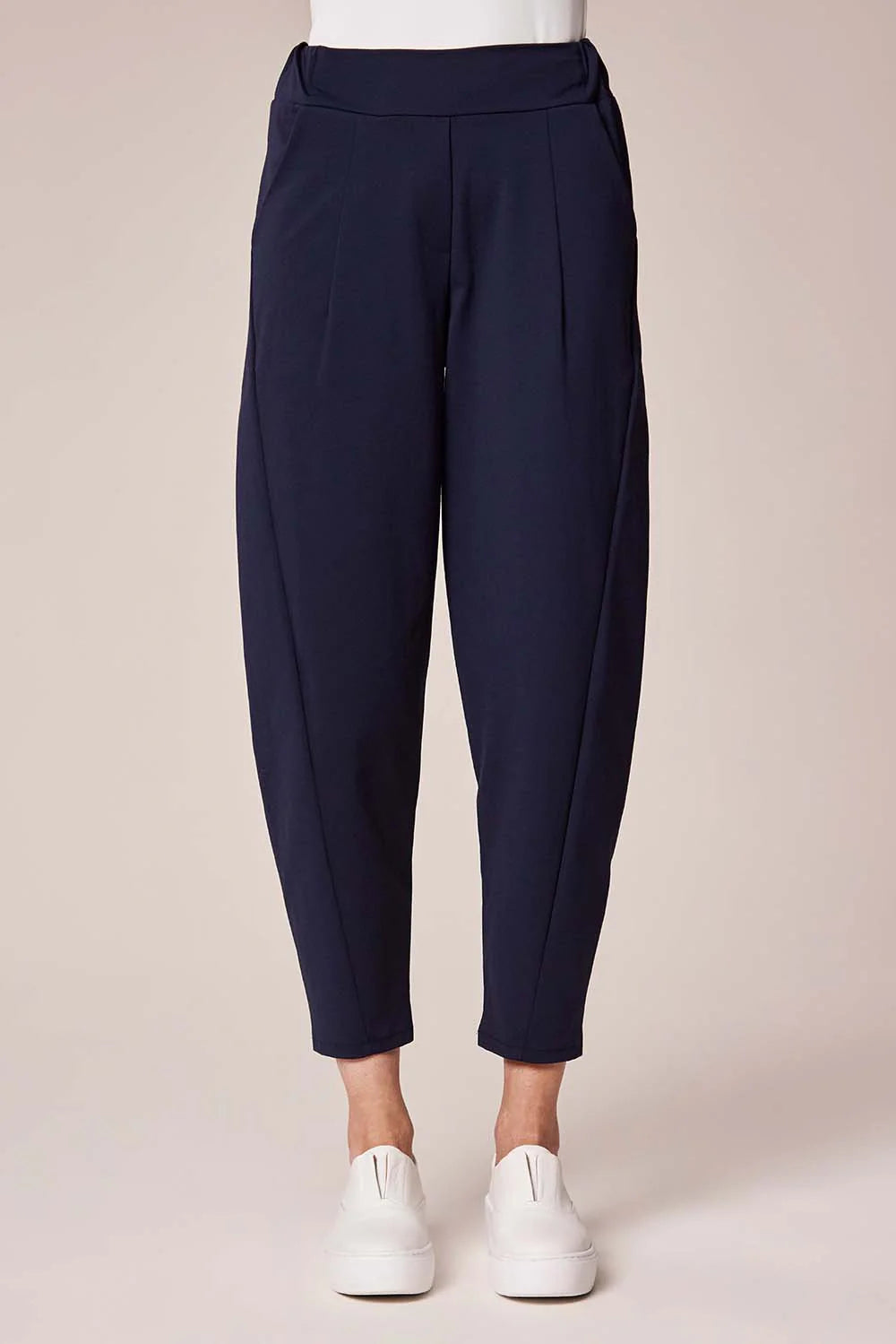 Deck Barrel Leg Trouser - Navy