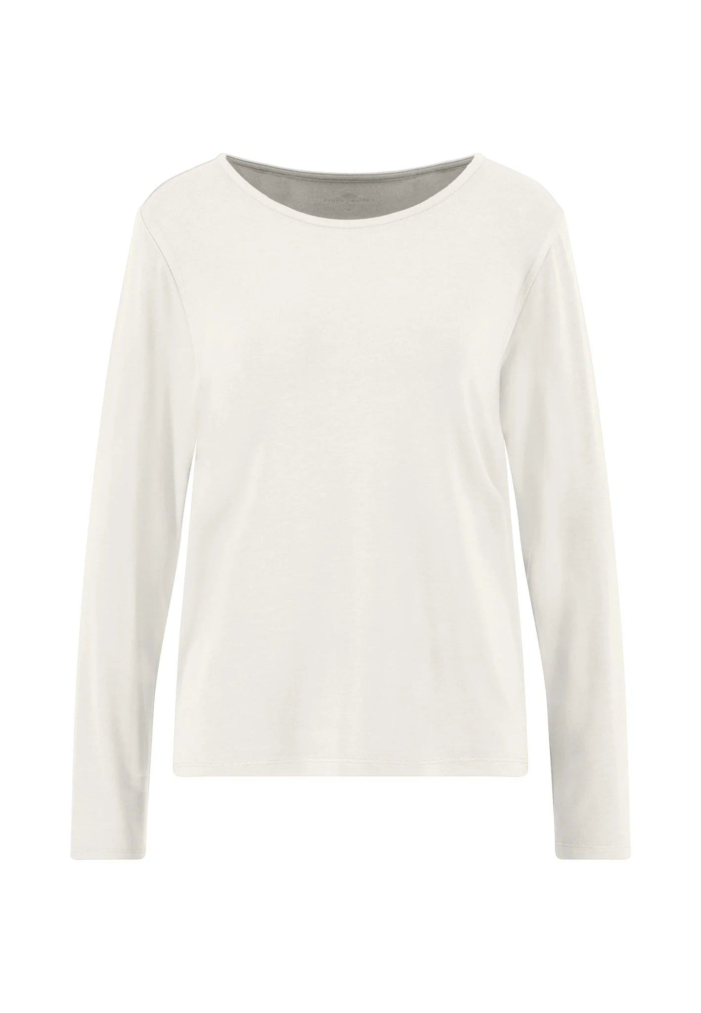 Fynch Hatton Long sleeve Jersey Top - Milk