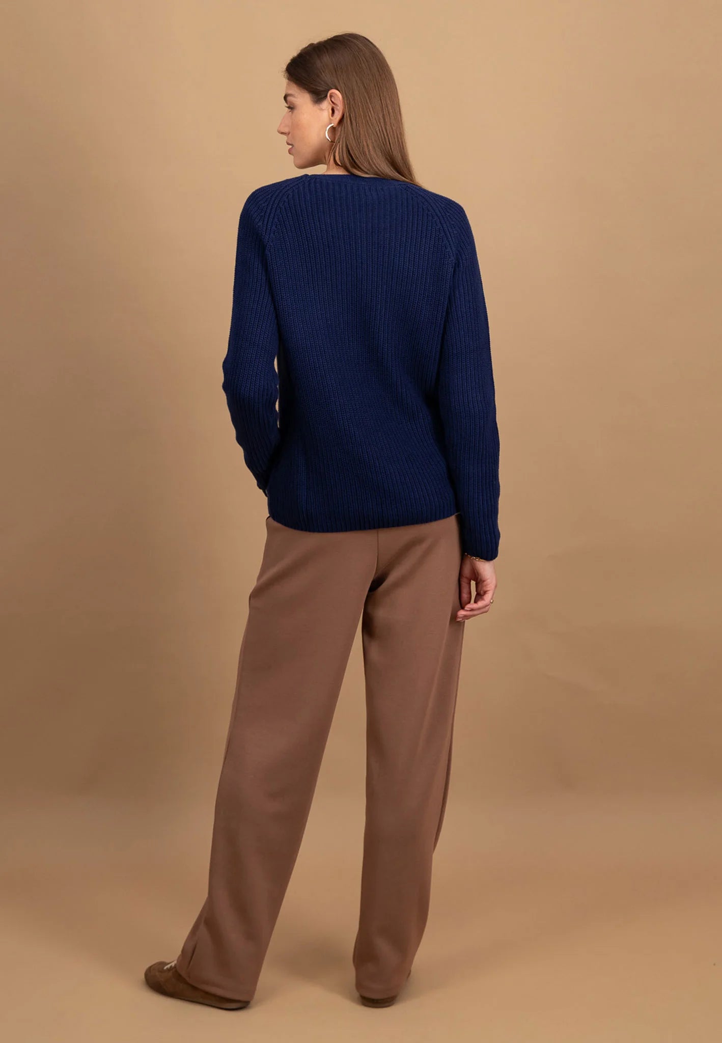 Fynch Hatton Round Neck Pullover - Aura Blue