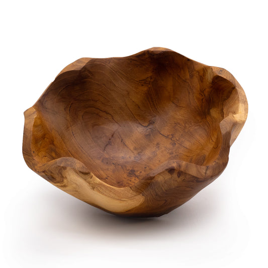 Medium Smooth Teakwood Fruit Bowl