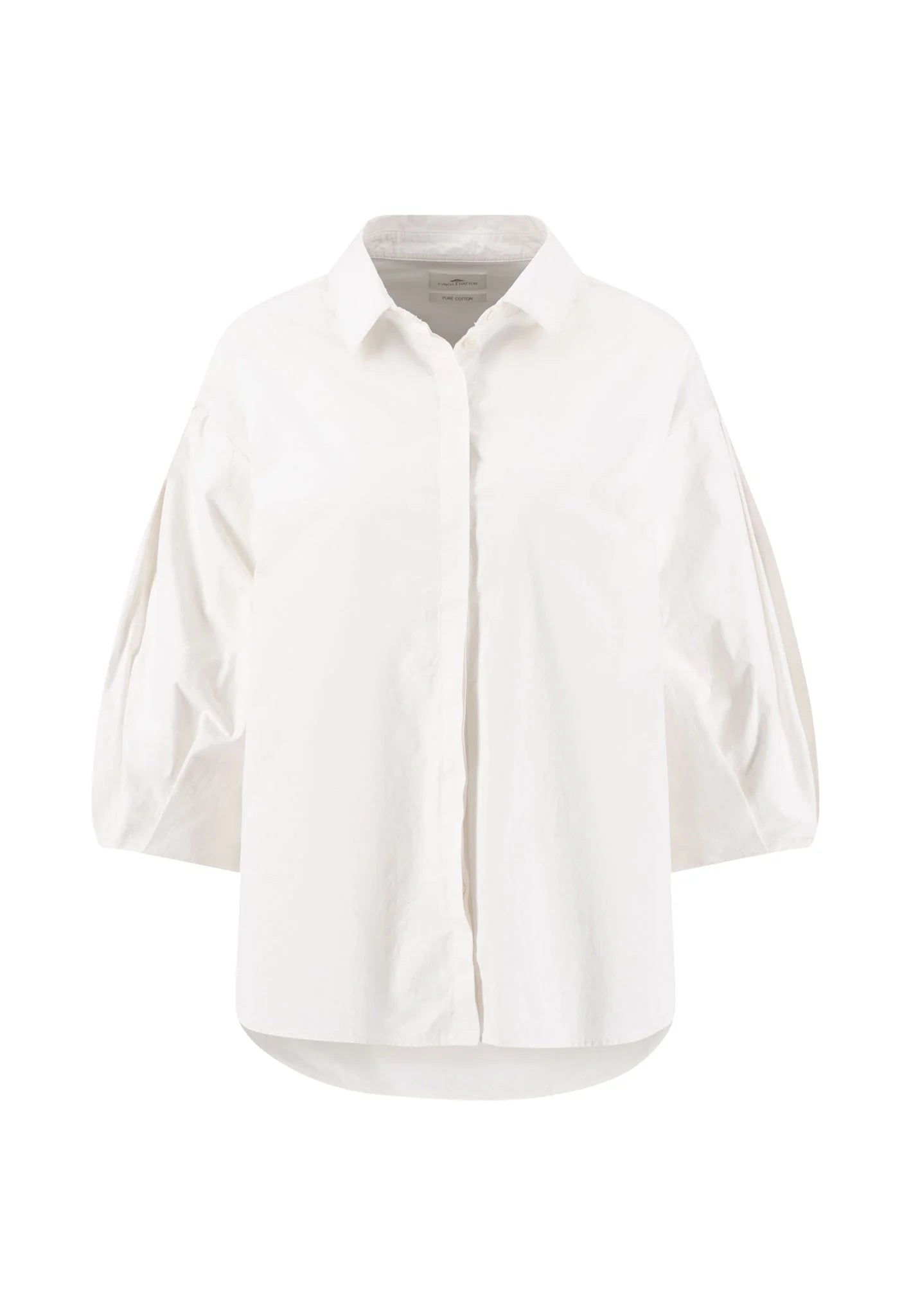White shirt on a white background