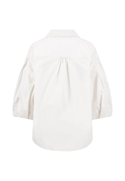 Fynch Hatton Puffy Sleeve Blouse - Milk