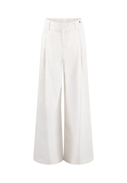 Fynch Hatton Papertouch Wide Pant - Milk
