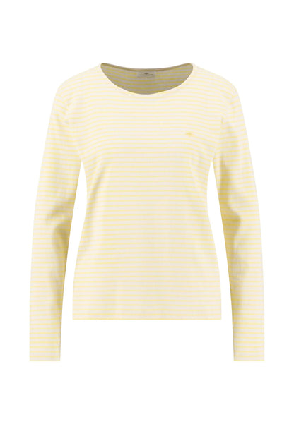 Fynch Hatton Long Sleeve Stripe Top - Sunbeam Yellow