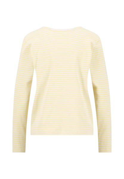 Fynch Hatton Long Sleeve Stripe Top - Sunbeam Yellow