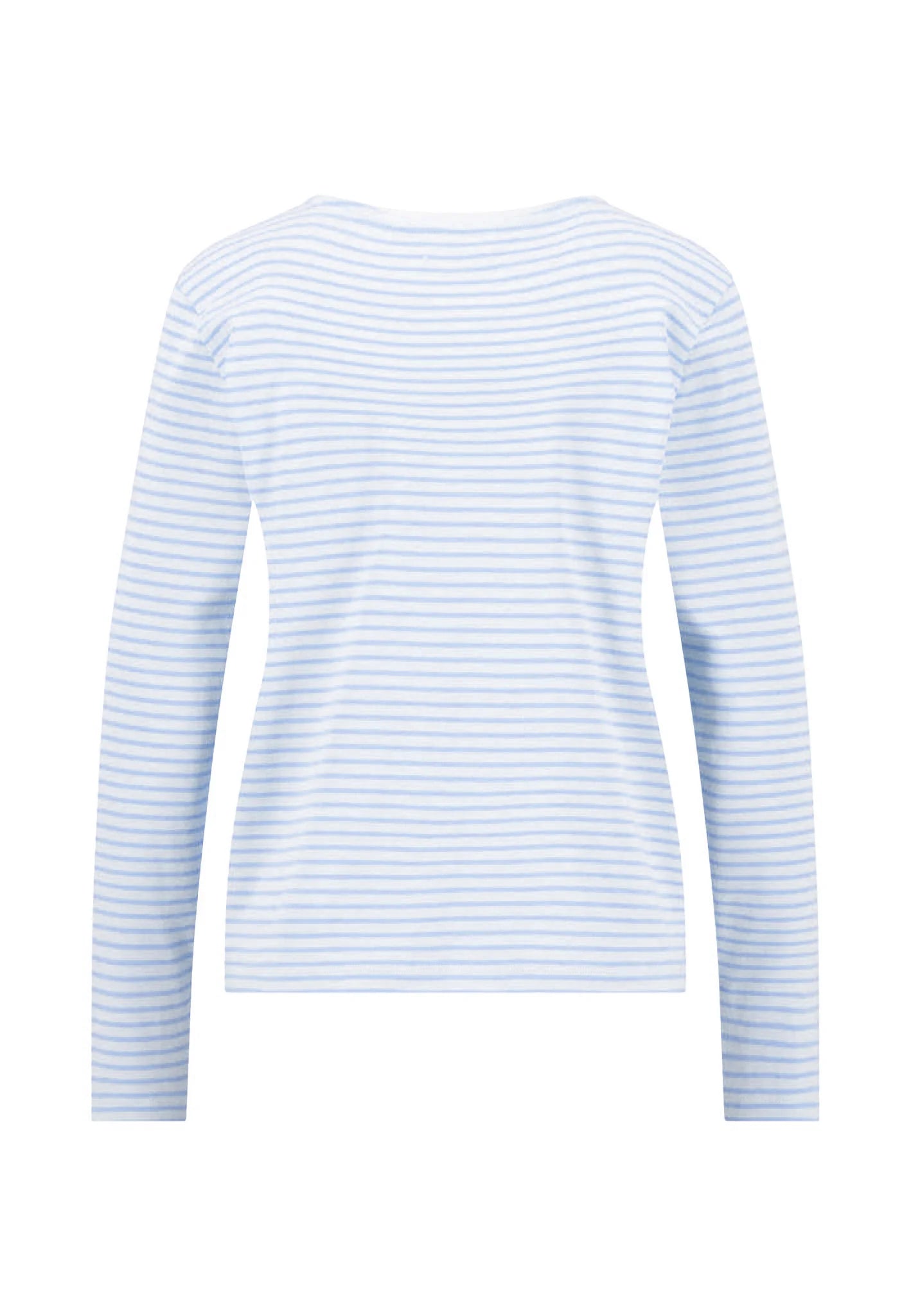 Fynch Hatton Long Sleeve Stripe Top - Cornflower Blue