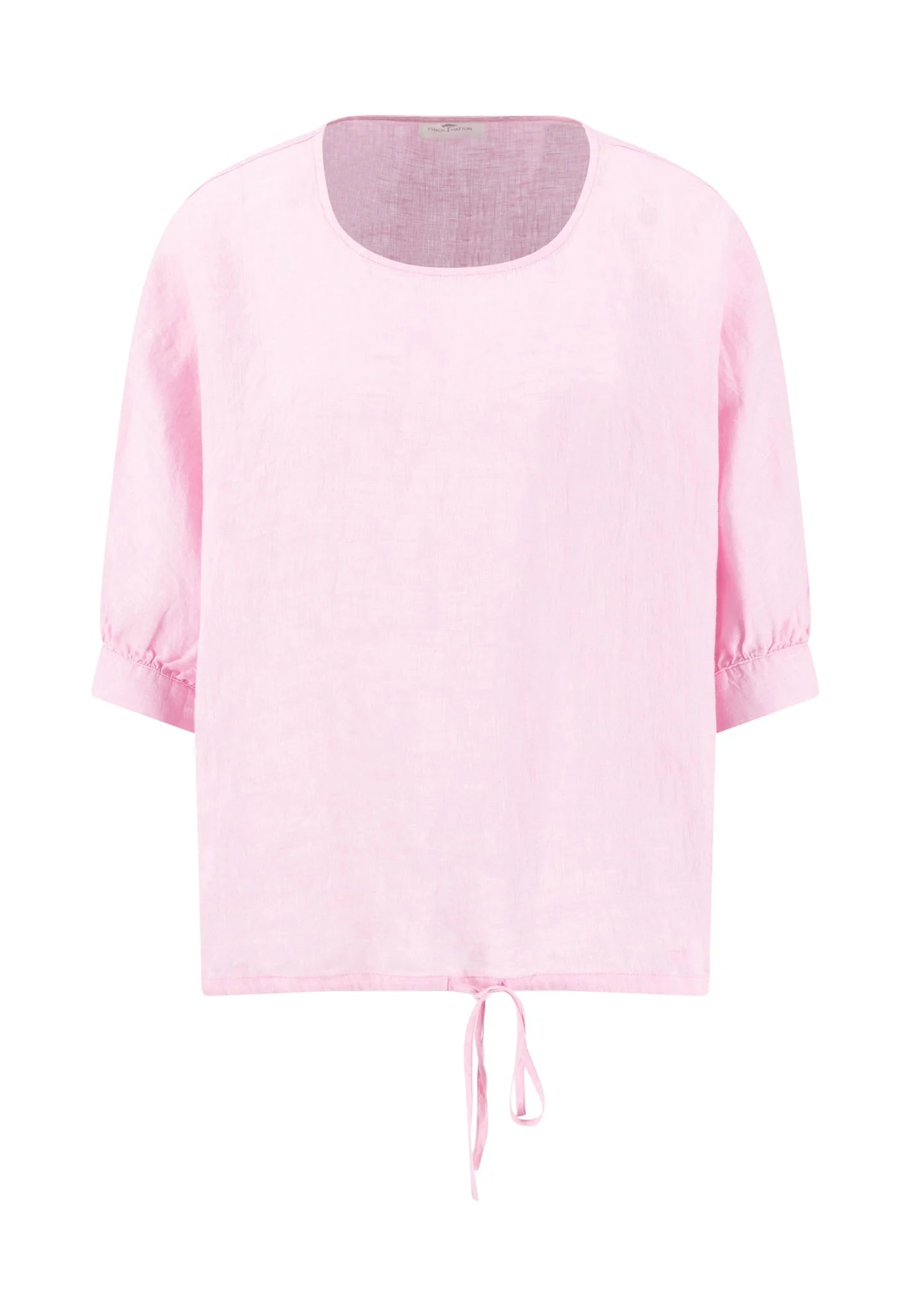Fynch Hatton Ruffel Bind Linen Blouse - Sorbet Rose