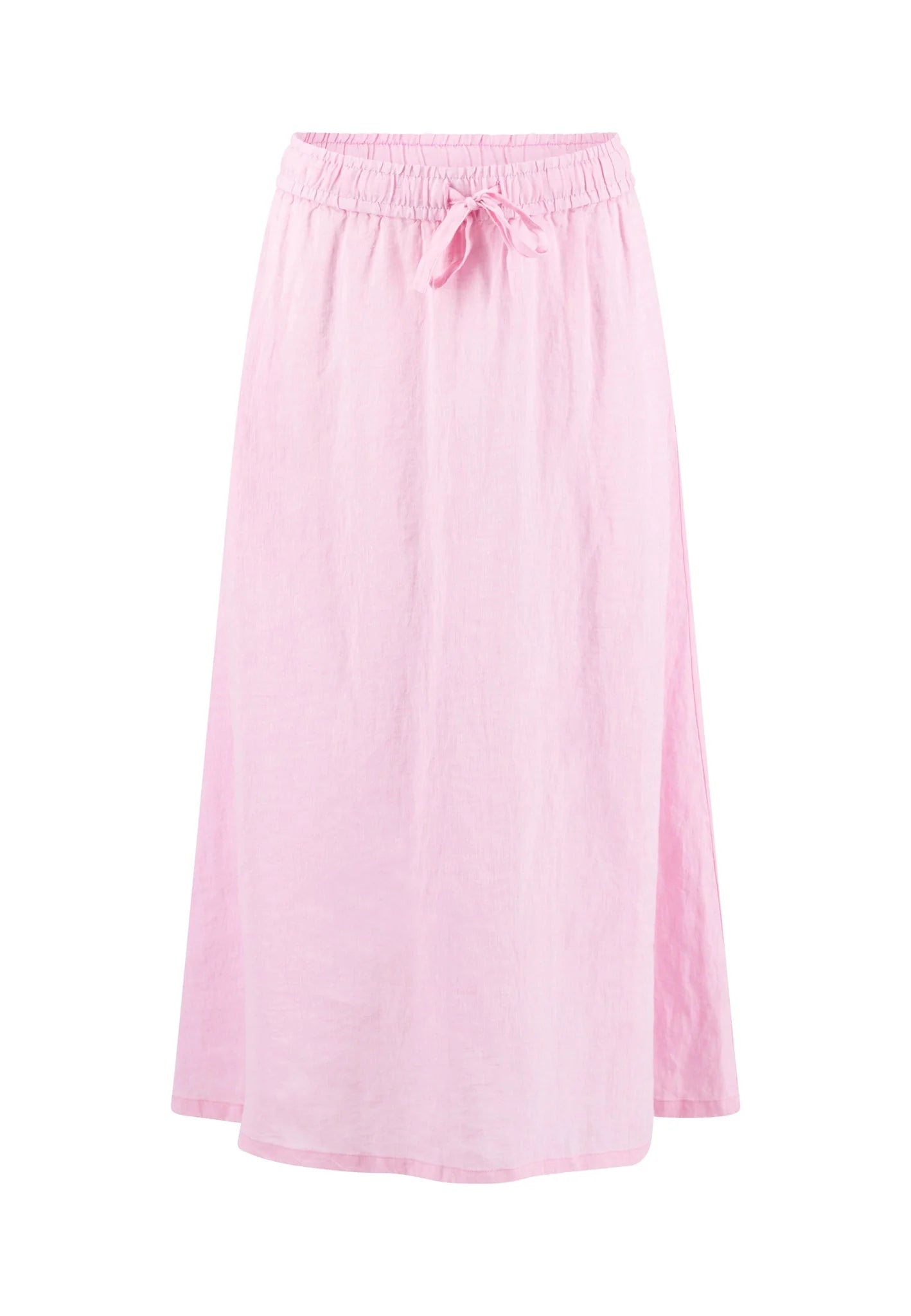 Fynch Hatton Long Linen Skirt - Sorbet Rose