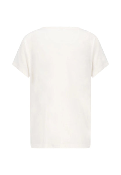 Fynch Hatton Tropical Vibes T-Shirt - Milk White