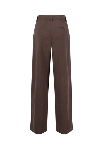 Fynch Hatton Pants Gabardine  - Espresso