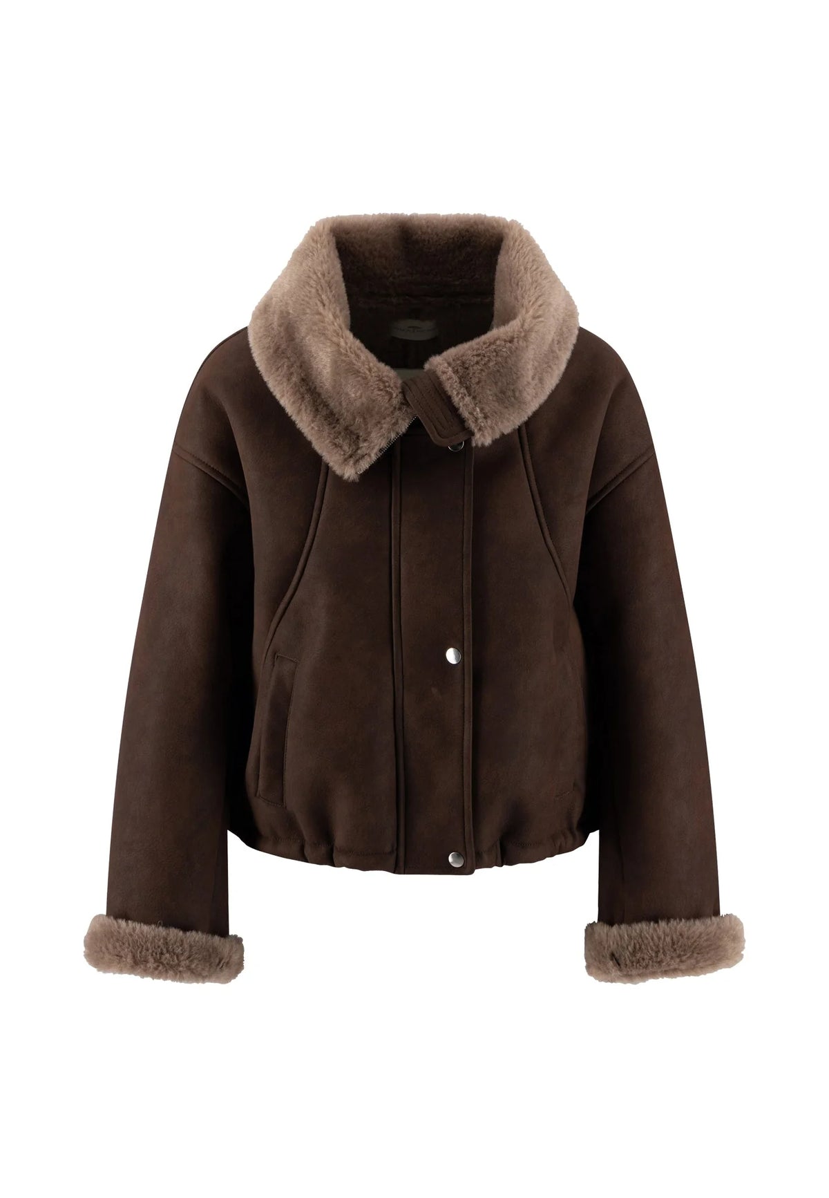 Fynch Hatton Aviator Biker Jacket - Espresso