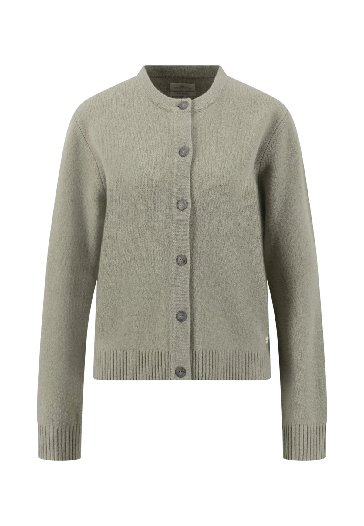 Fynch Hatton Merino Wool Cardigan - Dusty Green