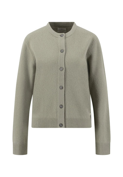 Fynch Hatton Merino Wool Cardigan - Dusty Green